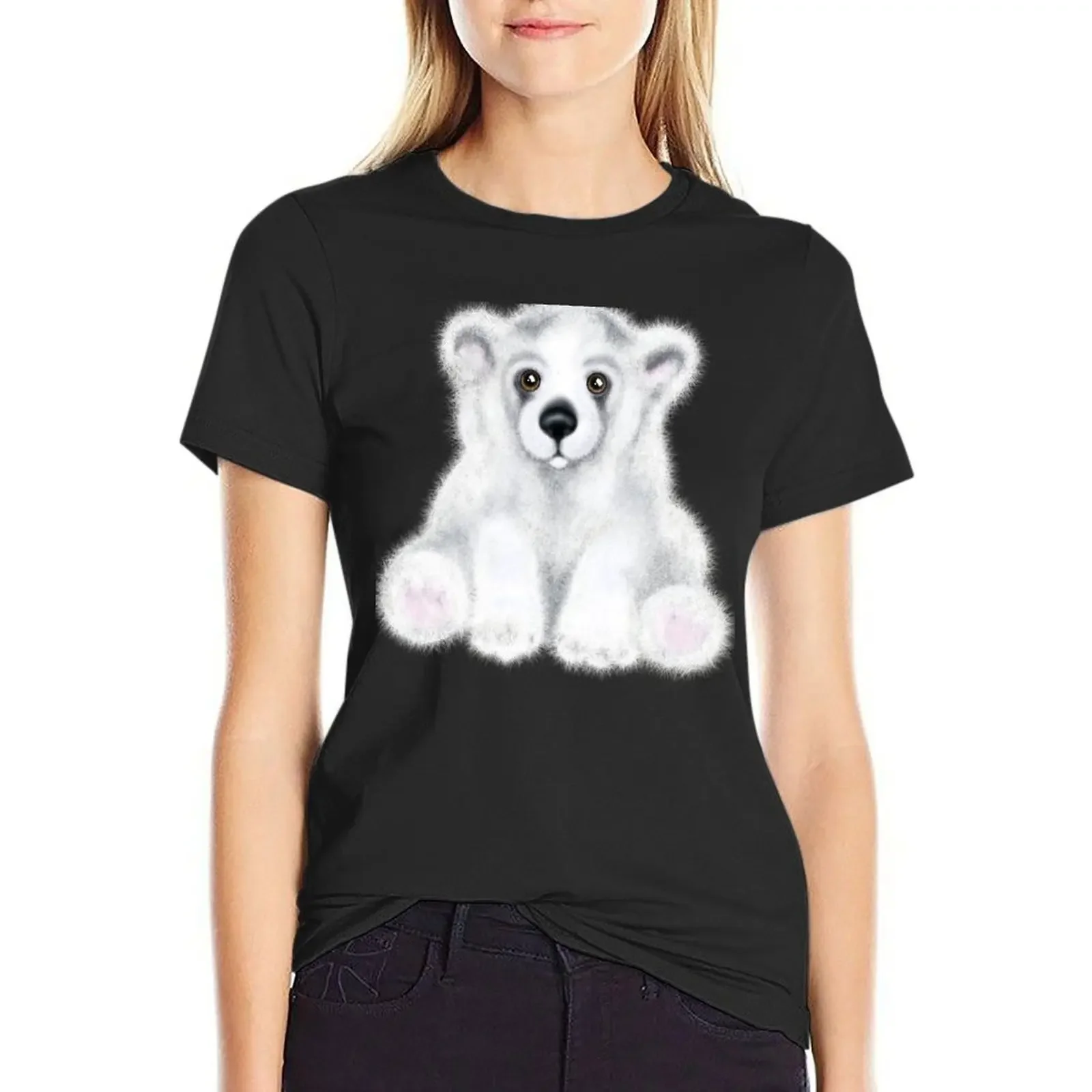 Baby Polar Bear, white stuffed bear, white bear cub T-Shirt plain new edition tees new edition t shirts for Women
Baby Polar Bear, white stuffed bear, white bear cub T-Shirt plain new edition tees new edition t shirts for Women