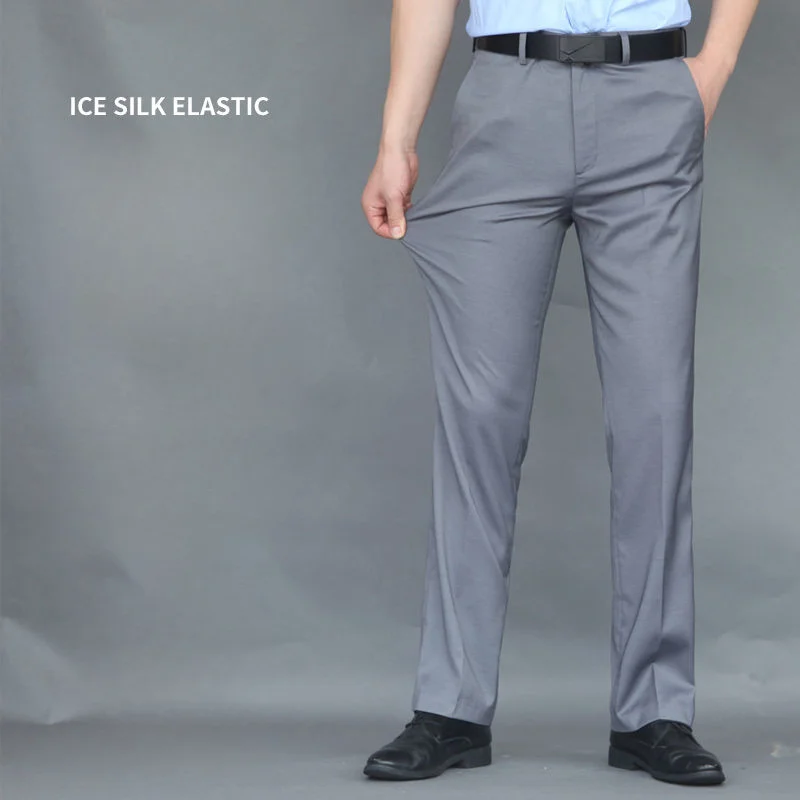 2023 New Men Suit Pants Cotton Straight Pants Men Casual Long Business Comfortable Thin Trousers Street Wear Solid Color A268
2023 New Men Suit Pants Cotton Straight Pants Men Casual Long Business Comfortable Thin Trousers Street Wear Solid Color A268