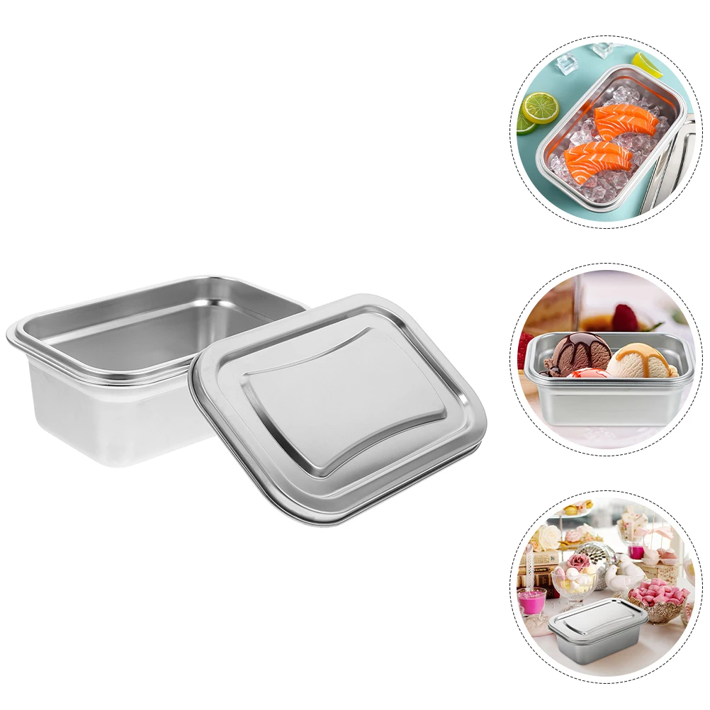 1pcs Stainless Steel Ice Cream Container 304 Homemade Storage Box Freezer Food with Lid for Snacks Vegetables Reusable
1pcs Stainless Steel Ice Cream Container 304 Homemade Storage Box Freezer Food with Lid for Snacks Vegetables Reusable