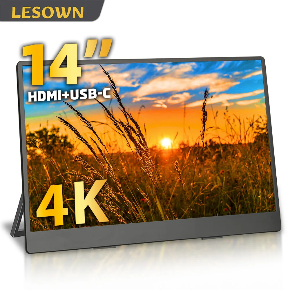 LESOWN 13.3" Auxiliary USB-C Portable Monitor 4K UHD Touch Screen 3840x2160 Additional Display for Travel and Office Laptop PC
LESOWN 13.3" Auxiliary USB-C Portable Monitor 4K UHD Touch Screen 3840x2160 Additional Display for Travel and Office Laptop PC