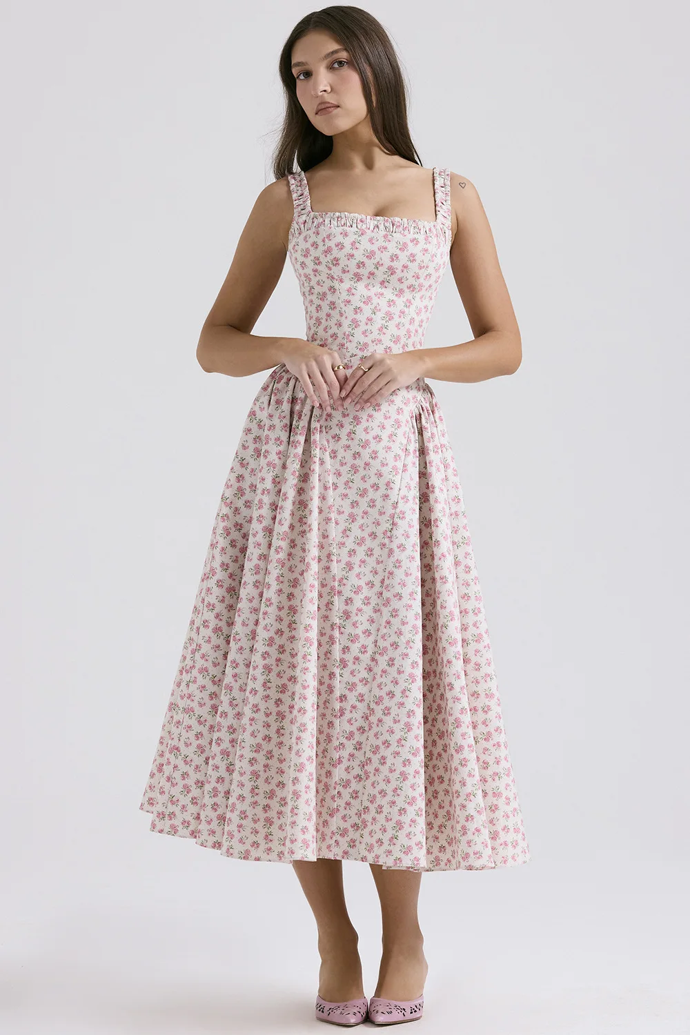 Women's Summer Floral Bohemian Style Dress Sexy Backless Waist Slim Mid-Length Dresses
Women's Summer Floral Bohemian Style Dress Sexy Backless Waist Slim Mid-Length Dresses