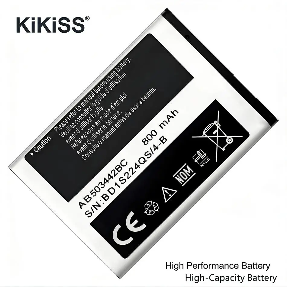 Аккумулятор для мобильного телефона AB503442BC для Samsung E578 J700 J708i J708 T509, долговечный, 800 мАч, премиум-класса, на замену
Аккумулятор для мобильного телефона AB503442BC для Samsung E578 J700 J708i J708 T509, долговечный, 800 мАч, премиум-класса, на замену