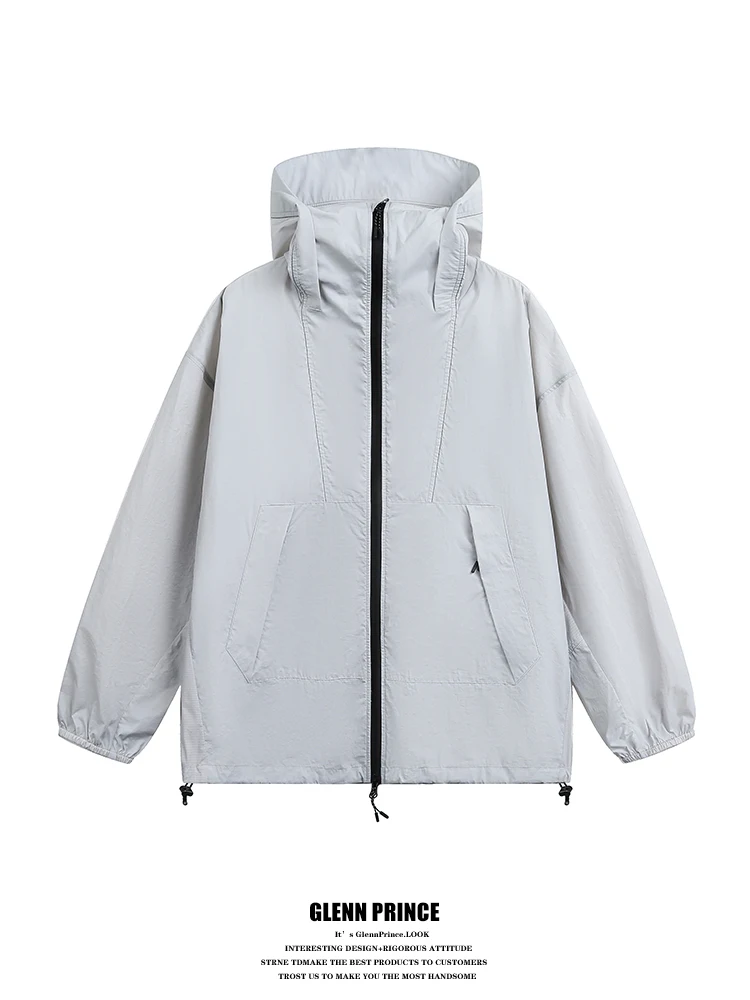 GPstudio Outdoor Lightweight High Collar Hooded UV Protection Jacket for Men Trendy Youth Sports Outerwear UPF50
GPstudio Outdoor Lightweight High Collar Hooded UV Protection Jacket for Men Trendy Youth Sports Outerwear UPF50