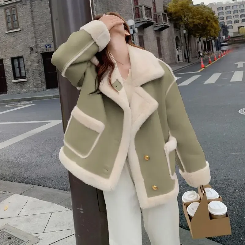 Leather Fur Integrated Lamb Plush Jacket Women's Winter 2023 New Thickened Short Cotton Coats
Leather Fur Integrated Lamb Plush Jacket Women's Winter 2023 New Thickened Short Cotton Coats