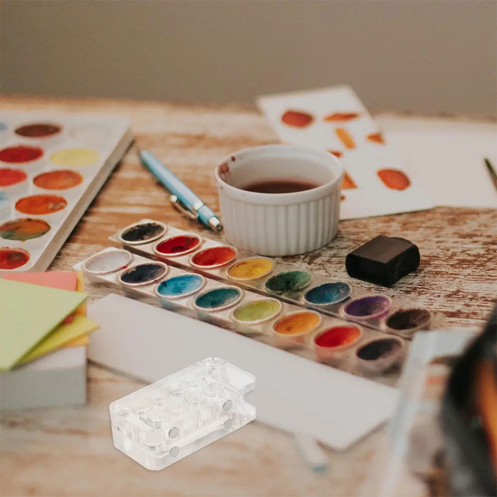 2Pcs 8 Compartment Lightweight Watercolor Mixing Palette Compact Travel-Friendly Portable Paint Tray for Beginners Professionals
2Pcs 8 Compartment Lightweight Watercolor Mixing Palette Compact Travel-Friendly Portable Paint Tray for Beginners Professionals