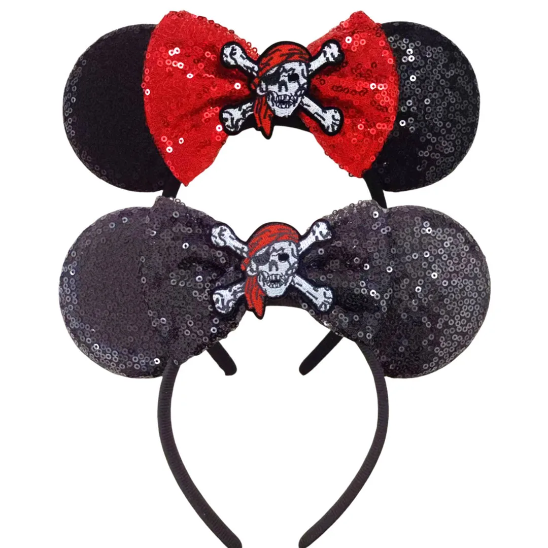 Skull Crossbones Pirate Mickey Mouse Ear Headband Bat Pumpkin Bow Halloween Hairband Festival Party Cosplay Hair Accessories
Skull Crossbones Pirate Mickey Mouse Ear Headband Bat Pumpkin Bow Halloween Hairband Festival Party Cosplay Hair Accessories