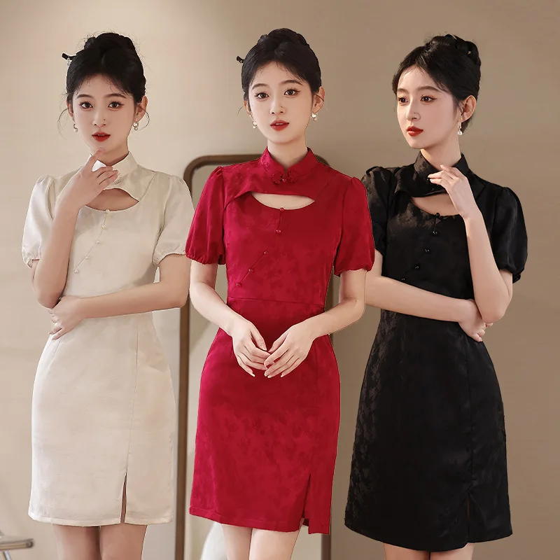 Young Sle Improved Dr Summer Wedding Ceremony Approval Ceremony Drinking Ceremony Daily Wear Women's Clothing
Young Sle Improved Dr Summer Wedding Ceremony Approval Ceremony Drinking Ceremony Daily Wear Women's Clothing