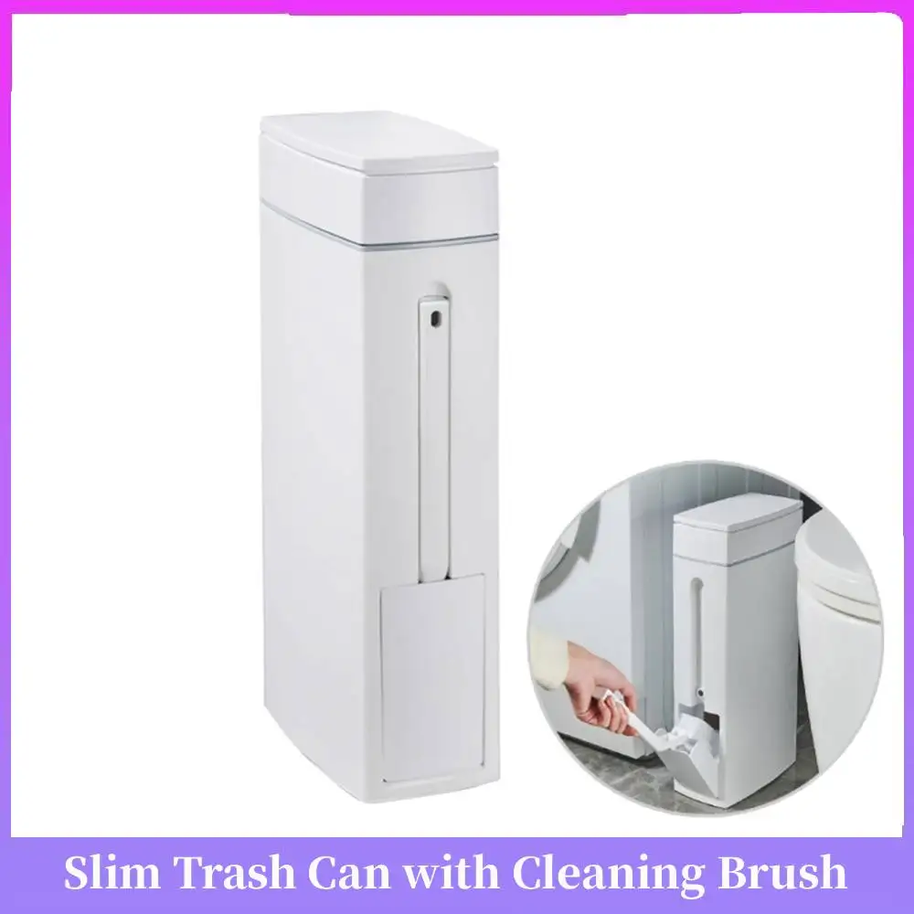 1 шт. Узкое мусорное ведро для ванной комнаты с функцией экономии пространства, с диспенсером для туалетной бумаги и ершиком для унитаза, контейнер для мусора
1 шт. Узкое мусорное ведро для ванной комнаты с функцией экономии пространства, с диспенсером для туалетной бумаги и ершиком для унитаза, контейнер для мусора
