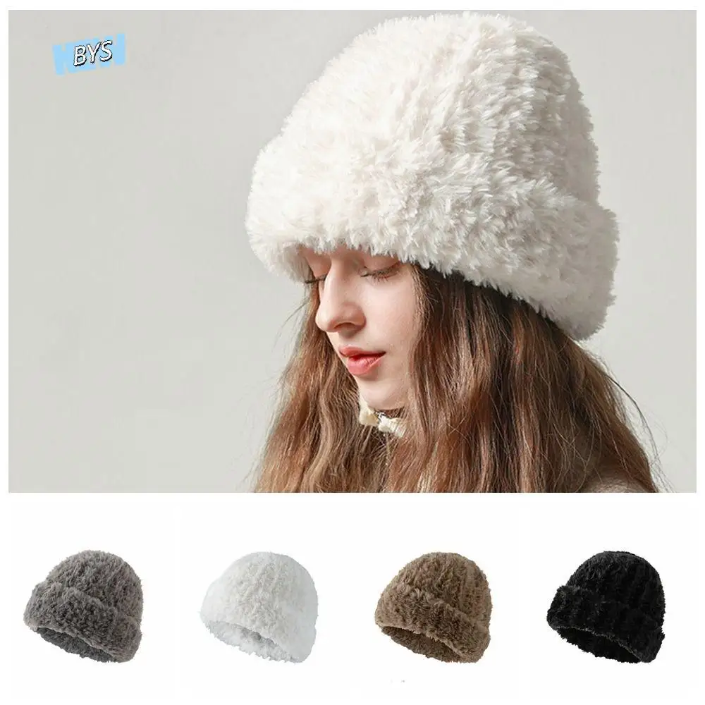 Leisure Fluffy Fluffy Hat Beanie Hat Woolen Hat Winter Plush Hat All-match Ear Protection Hat Knitted Hat Outdoor
Leisure Fluffy Fluffy Hat Beanie Hat Woolen Hat Winter Plush Hat All-match Ear Protection Hat Knitted Hat Outdoor