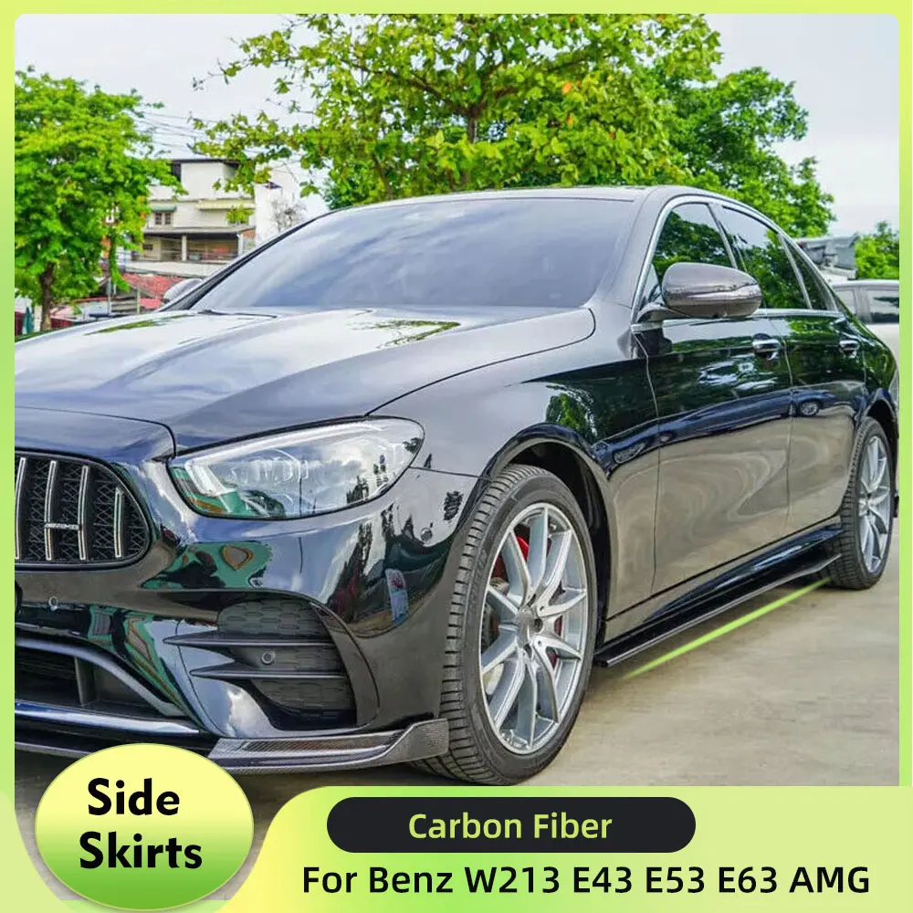 For Mercedes-Benz E Class W213 E43 E53 E63 AMG Sedan 2016-2019 Real Carbon Fiber Car Side Protection Side Skirts Extension Lip
For Mercedes-Benz E Class W213 E43 E53 E63 AMG Sedan 2016-2019 Real Carbon Fiber Car Side Protection Side Skirts Extension Lip