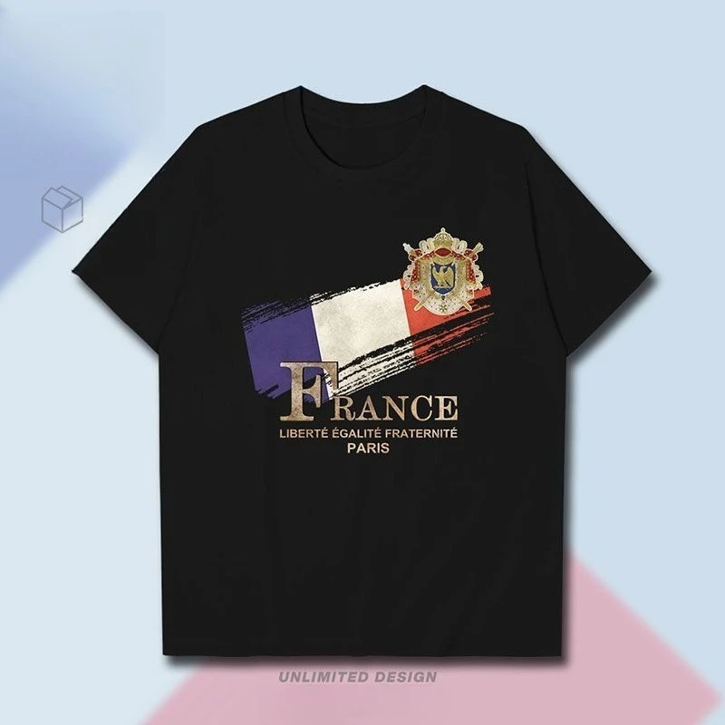 France Paris Flag Logo Short-sleeved T-shirt Men's and Women's National Retro Personalized Summer T-shirt 2025...
France Paris Flag Logo Short-sleeved T-shirt Men's and Women's National Retro Personalized Summer T-shirt 2025...