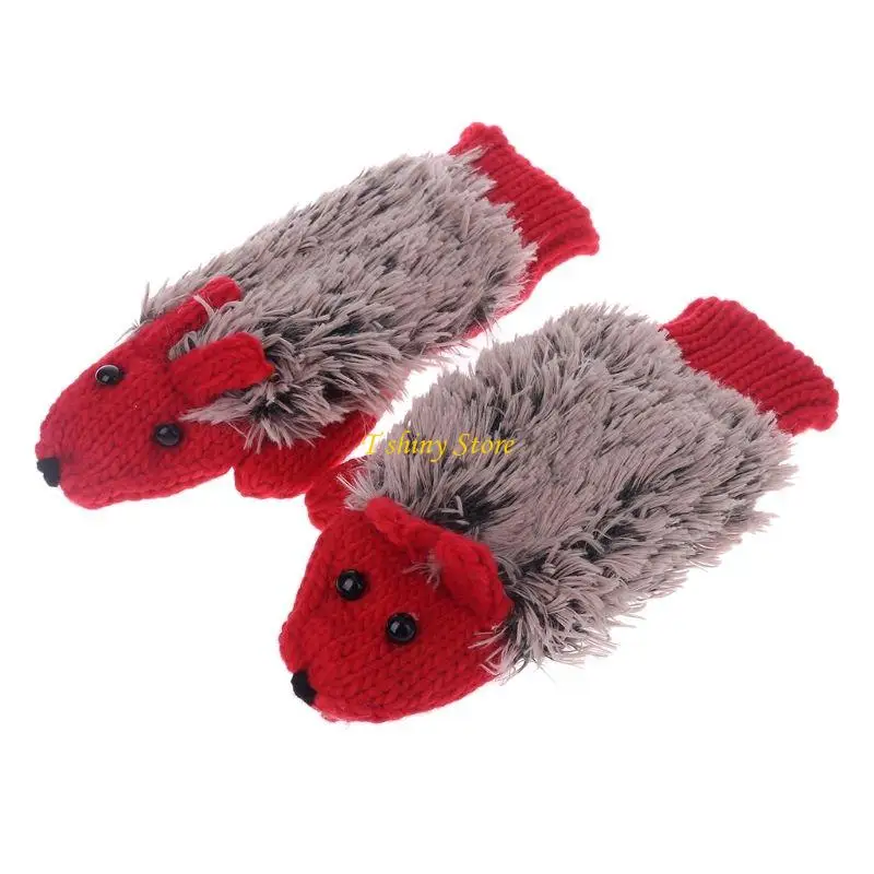 N58F 1 Pair Women Hedgehog Gloves Winter Aniaml Knit Windproof Thermal Mittens
N58F 1 Pair Women Hedgehog Gloves Winter Aniaml Knit Windproof Thermal Mittens