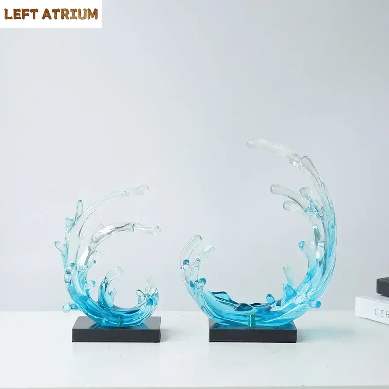 Blue Sea Waves Statue Desk Decoration Ornaments Creative Transparent Sea Wave Sculpture Resin Crafts Room Aesthetics Decor
Blue Sea Waves Statue Desk Decoration Ornaments Creative Transparent Sea Wave Sculpture Resin Crafts Room Aesthetics Decor