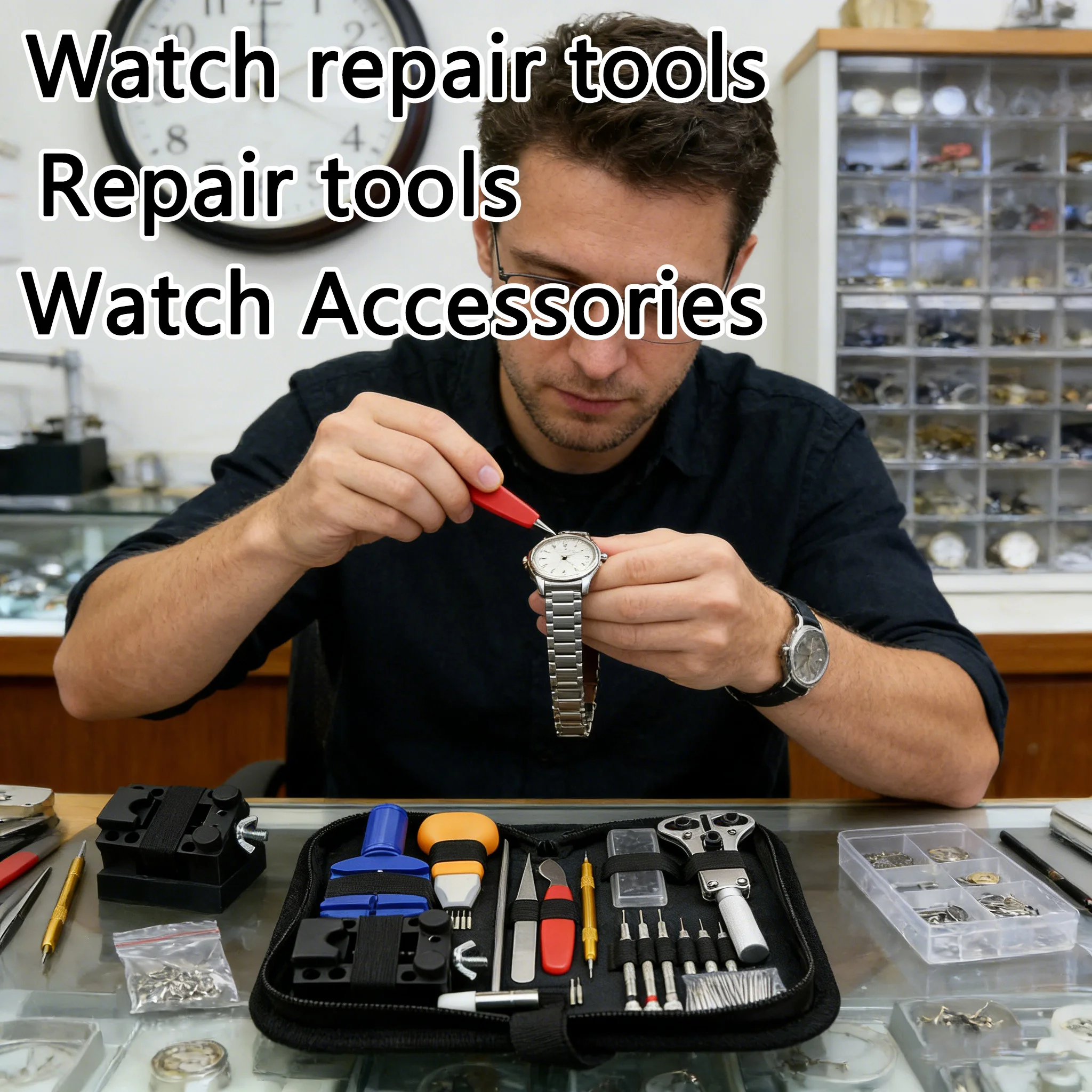 147pcs Watch Repair Tools Kit Including Case Remover Opener Bar Set for Clock Repair Watchmaker Tool Set for DIY Watch
147pcs Watch Repair Tools Kit Including Case Remover Opener Bar Set for Clock Repair Watchmaker Tool Set for DIY Watch
