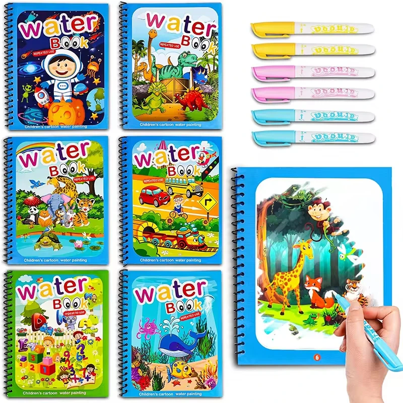 Kids Magic Water Drawing Book Reusable Coloring Books Toddler Travel Painting Early Educational Toys for Boys Girls Child Gifts
Kids Magic Water Drawing Book Reusable Coloring Books Toddler Travel Painting Early Educational Toys for Boys Girls Child Gifts