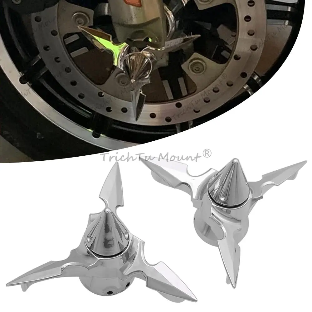 Front Axle Nut Cover With Chrome Spinning Blade Fit For Harley Davidson Dyna Softail Sportster Touring V-Rod Trike 2007–2016
Front Axle Nut Cover With Chrome Spinning Blade Fit For Harley Davidson Dyna Softail Sportster Touring V-Rod Trike 2007–2016