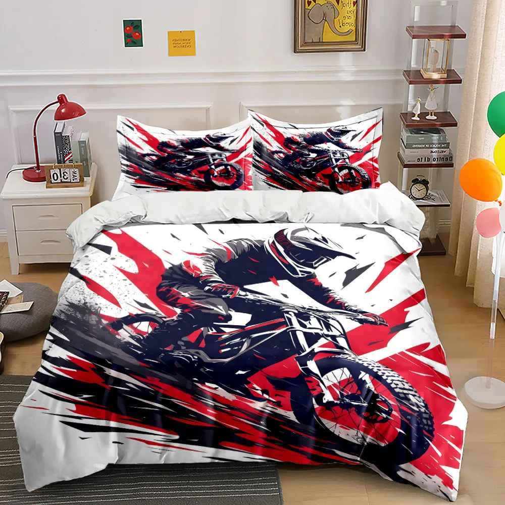 Dynamic Cycling Downhill Duvet Cover Set with 3D Printing Design Soft Polyester Bedding Set All-Season Comfort for gifts
Dynamic Cycling Downhill Duvet Cover Set with 3D Printing Design Soft Polyester Bedding Set All-Season Comfort for gifts