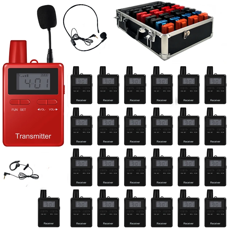Standard Tour Guide Wireless Transmitter Receiver for Exhibition Ultra-light 60g Tour Guide Audio System
Standard Tour Guide Wireless Transmitter Receiver for Exhibition Ultra-light 60g Tour Guide Audio System