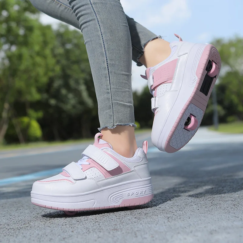 Boys and Girls Roller Skates Double Wheels Detachable Walking Roller Skating Dual-purpose Fashionable Outdoor Sports Shoes
Boys and Girls Roller Skates Double Wheels Detachable Walking Roller Skating Dual-purpose Fashionable Outdoor Sports Shoes