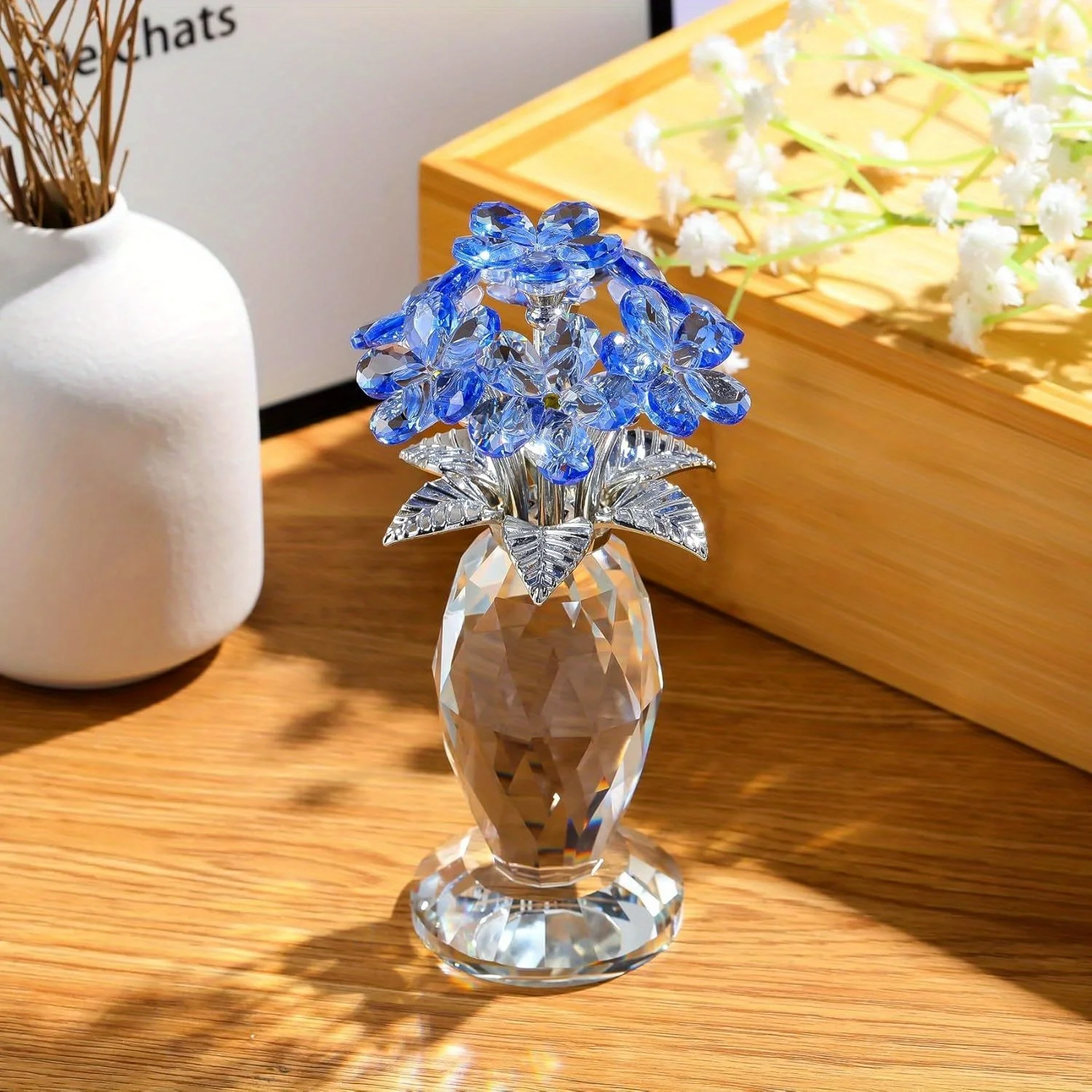 Crystal Forget-Me-Not Figurine - A Representation of Everlasting Affection, Sophisticated Valentine'S Present for Her, Spiritual Decoration for Home And Office, Blessing Gift for Mother'S Day, Commitment Gift for Anniversaries LuxuryLounge
Crystal Forget-Me-Not Figurine - A Representation of Everlasting Affection, Sophisticated Valentine'S Present for Her, Spiritual Decoration for Home And Office, Blessing Gift for Mother'S Day, Commitment Gift for Anniversaries LuxuryLounge