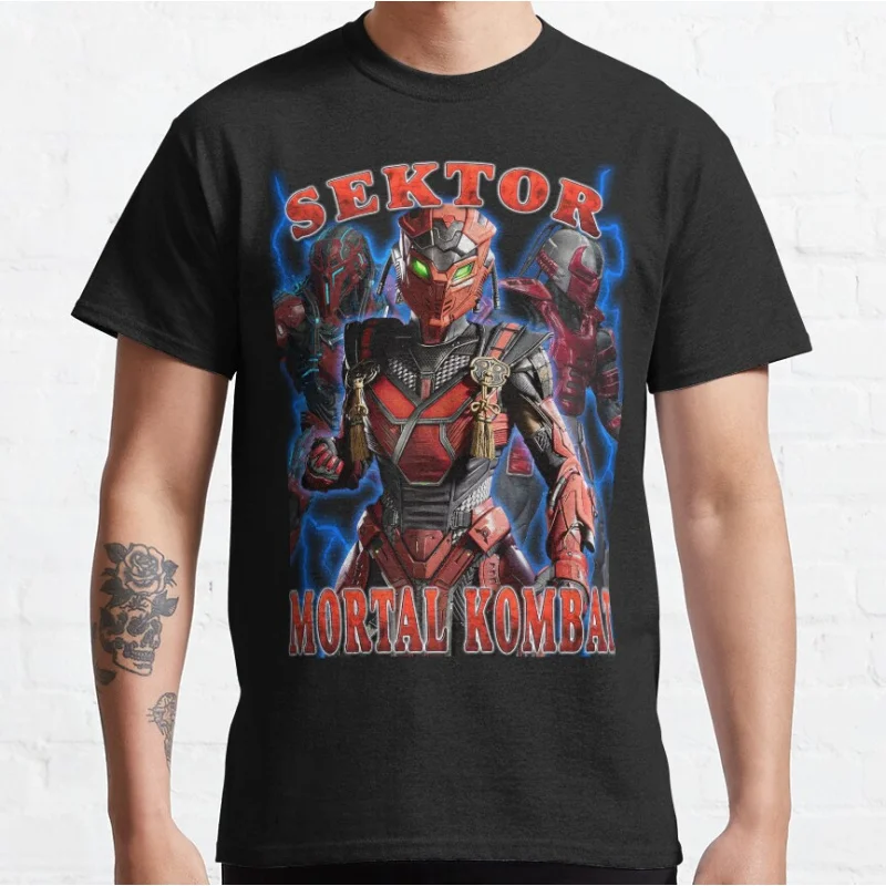 Sektor 80s retro video game vintage Mortal Kombat Short-sleeve crewneck T-shirt for men Large size Adult Tops S-6xl
Sektor 80s retro video game vintage Mortal Kombat Short-sleeve crewneck T-shirt for men Large size Adult Tops S-6xl
