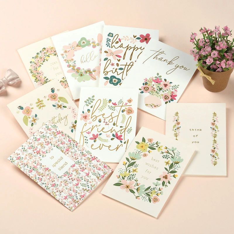 9Pcs/Set Floral Bouquet Greeting Card: Minimalist, Fresh, and Whimsical Birthday Wishes—Handwritten Blank Greeting Card
9Pcs/Set Floral Bouquet Greeting Card: Minimalist, Fresh, and Whimsical Birthday Wishes—Handwritten Blank Greeting Card