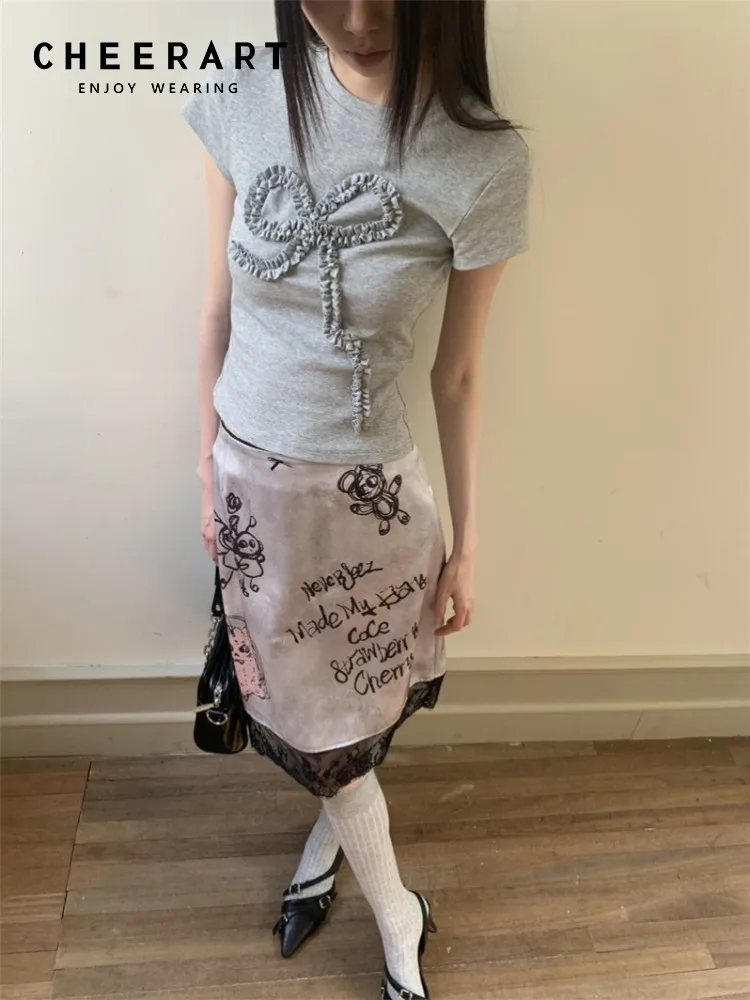 CHEERART Grey Short Sleeve T Shirt Summer Clothes Women 2024 Designer Crop Top Korean Fashion Tees Basic Cute Tops
CHEERART Grey Short Sleeve T Shirt Summer Clothes Women 2024 Designer Crop Top Korean Fashion Tees Basic Cute Tops