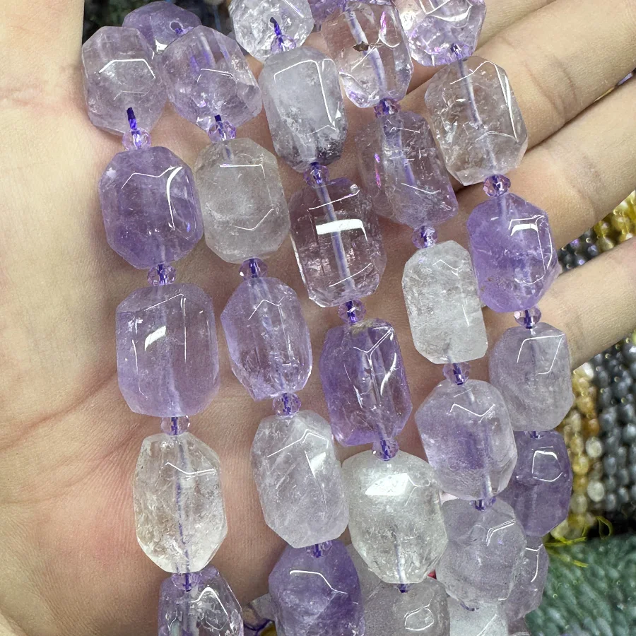 Natural Purple Jade Amethyst Conformal Section Lrregular Faceted Loose For Jewelry Making DIY Necklace Bracelet 15'' 13-19mm
Natural Purple Jade Amethyst Conformal Section Lrregular Faceted Loose For Jewelry Making DIY Necklace Bracelet 15'' 13-19mm