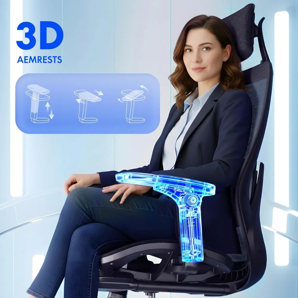 Massage Office Chair with Footrest, High Back Ergonomic Desk Chair with Adjustable Headrest, Customized
Massage Office Chair with Footrest, High Back Ergonomic Desk Chair with Adjustable Headrest, Customized