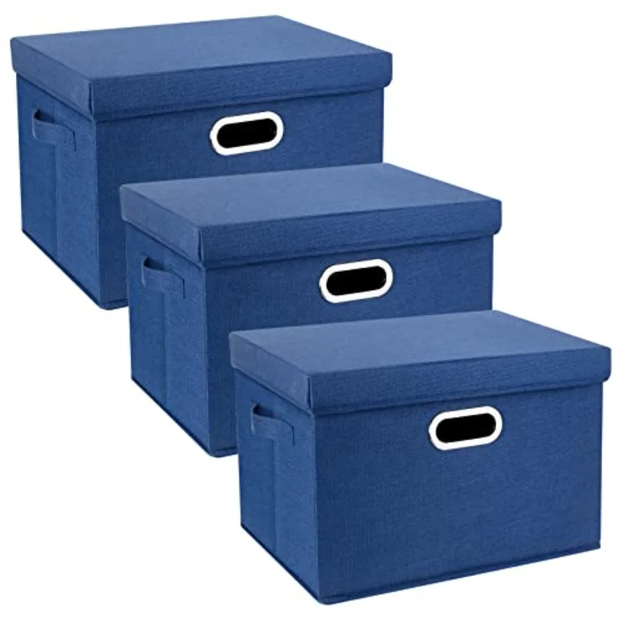 Large Storage Bins with Lids, Collapsible, Washable, Fabric Storage Boxes for Organizing, 17.3x11.8x11.4 Inch, 3 Pack
Large Storage Bins with Lids, Collapsible, Washable, Fabric Storage Boxes for Organizing, 17.3x11.8x11.4 Inch, 3 Pack