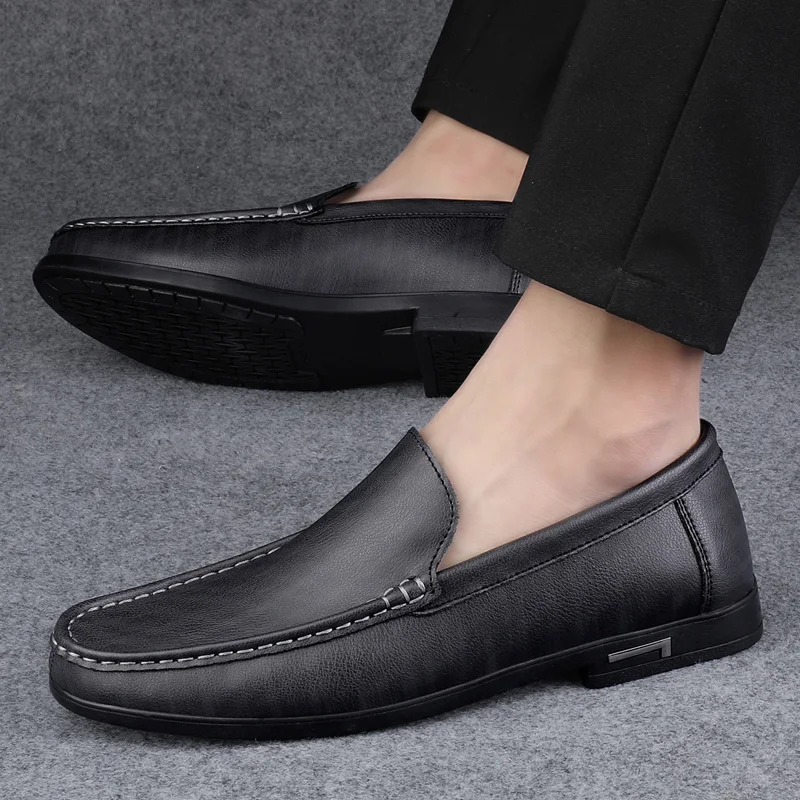 Fashion Men Loafers Frosted Leather all-match Business Shoes office work Flats Men Casual Comfortable Soft Driving Leather Shoes
Fashion Men Loafers Frosted Leather all-match Business Shoes office work Flats Men Casual Comfortable Soft Driving Leather Shoes