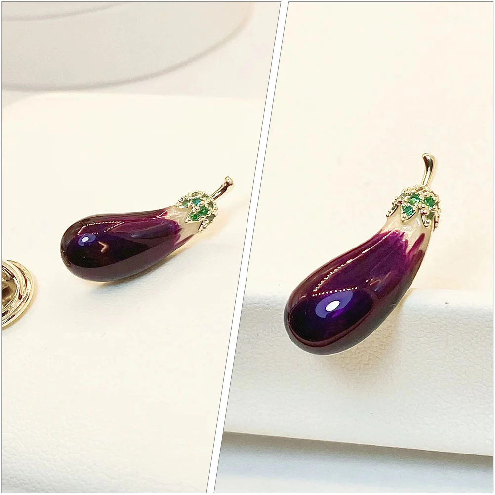 Eggplant Brooch Clothes Decoration Pin for Women Fashion Grace Women's Accessory Copper Personalized Jewelry Clips Ornamental
Eggplant Brooch Clothes Decoration Pin for Women Fashion Grace Women's Accessory Copper Personalized Jewelry Clips Ornamental