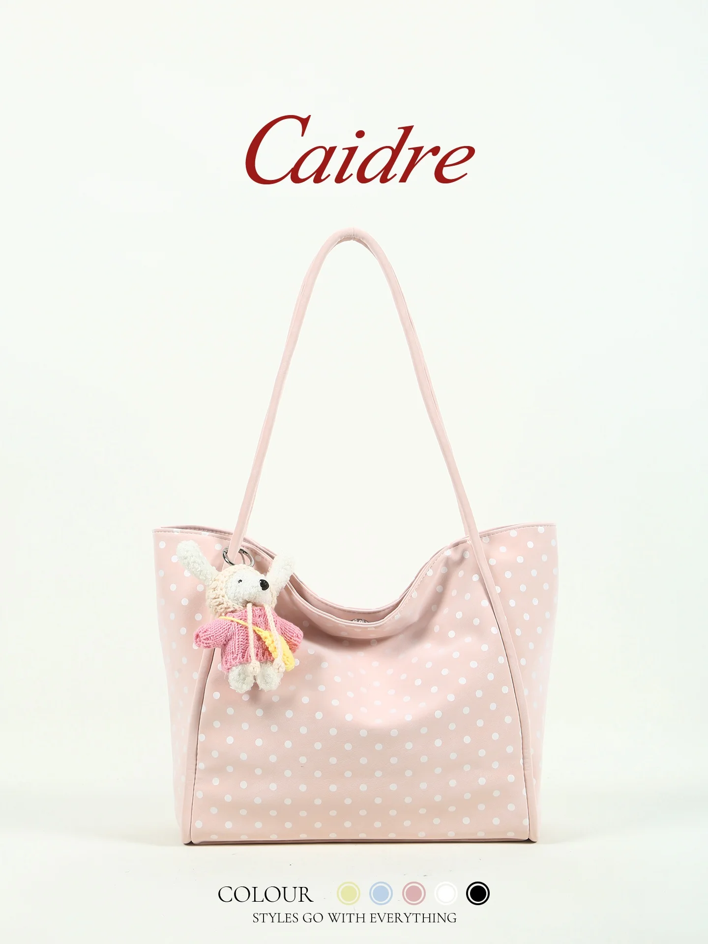 Caidre Korean Style Polka Dot Tote Bag Large Capacity Handheld Underarm Bag Birthday Gift Commuting Shoulder Bag for Youth
Caidre Korean Style Polka Dot Tote Bag Large Capacity Handheld Underarm Bag Birthday Gift Commuting Shoulder Bag for Youth