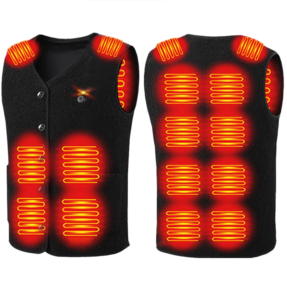 Unisex Electric Heated Jacket 16 Heating Areas Winter Puffer Jacket 3 Heating Levels Smart Heated Vest for Sports Hunting Hiking
Unisex Electric Heated Jacket 16 Heating Areas Winter Puffer Jacket 3 Heating Levels Smart Heated Vest for Sports Hunting Hiking