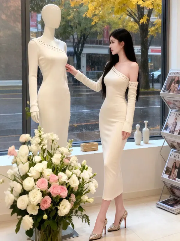 Сексуальное облегающее длинное платье Pure Desire с завышенной талией, корейское длинное платье из смеси хлопка с высокой талией для осени и зимы
Сексуальное облегающее длинное платье Pure Desire с завышенной талией, корейское длинное платье из смеси хлопка с высокой талией для осени и зимы