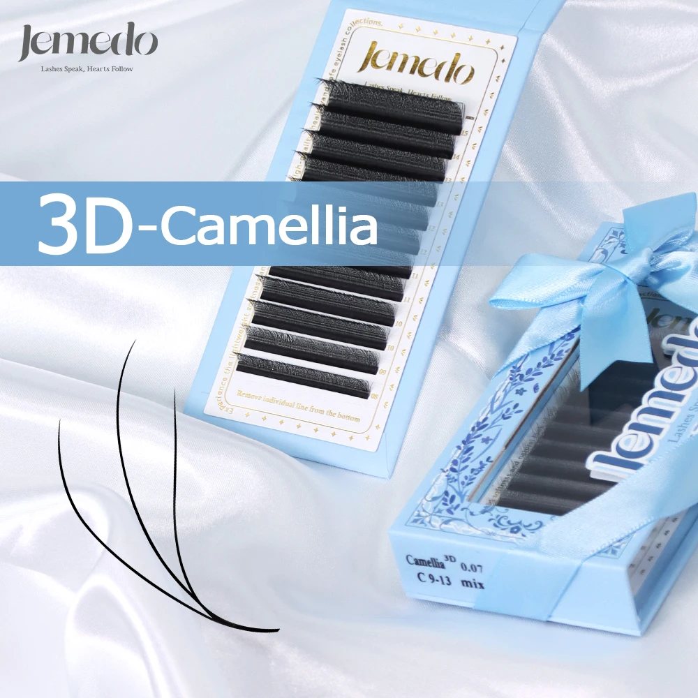 JEMEDO 3D Cemellia Eyelashes C/D/M(LU) Curl Eyelash Extensions 0.07mm W-Shape Natural Premade Volume Lashes For Beauty Makeup
JEMEDO 3D Cemellia Eyelashes C/D/M(LU) Curl Eyelash Extensions 0.07mm W-Shape Natural Premade Volume Lashes For Beauty Makeup