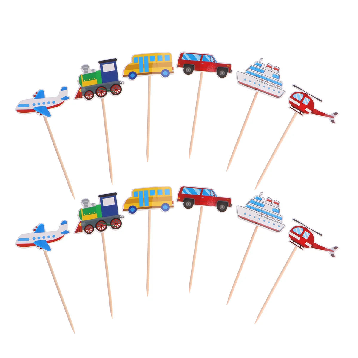 24pcs Transport Cake Toppers Lovely Eco Picks Decoration Birthday Party Favors Cupcake Insert Cake Accessories
24pcs Transport Cake Toppers Lovely Eco Picks Decoration Birthday Party Favors Cupcake Insert Cake Accessories