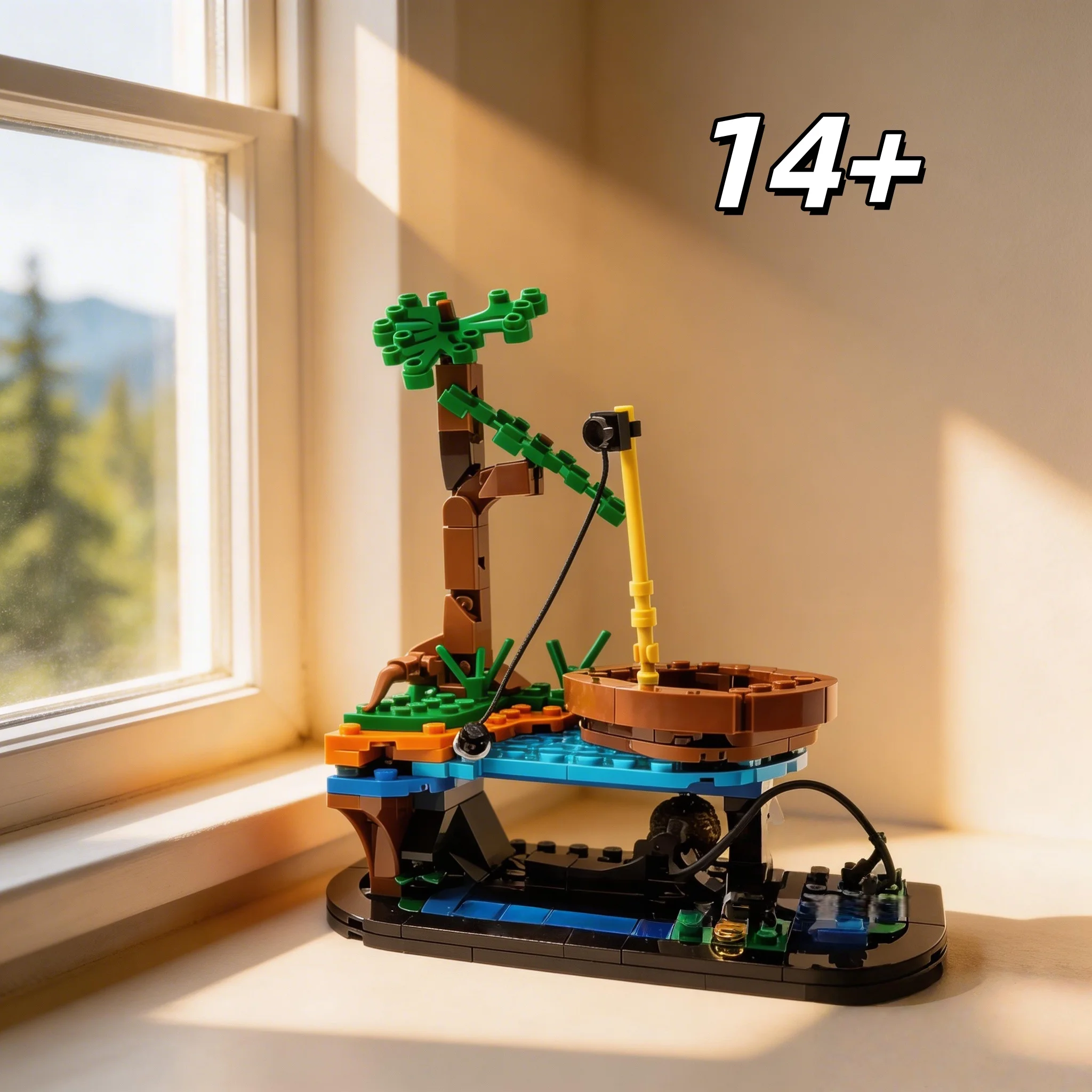 MOC riverside fishing scene building blocks adult Difficult assembly toys fantasy theme desktop decoration ornaments Holiday gif
MOC riverside fishing scene building blocks adult Difficult assembly toys fantasy theme desktop decoration ornaments Holiday gif