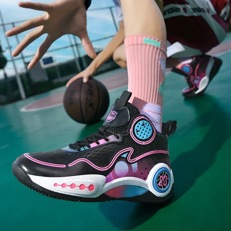 Original Men Basketball Shoes Anti Slip Sport Shoe Couples Luxury Brand Basketball Boots Boys Good Quality Outdoor Training Shoe
Original Men Basketball Shoes Anti Slip Sport Shoe Couples Luxury Brand Basketball Boots Boys Good Quality Outdoor Training Shoe