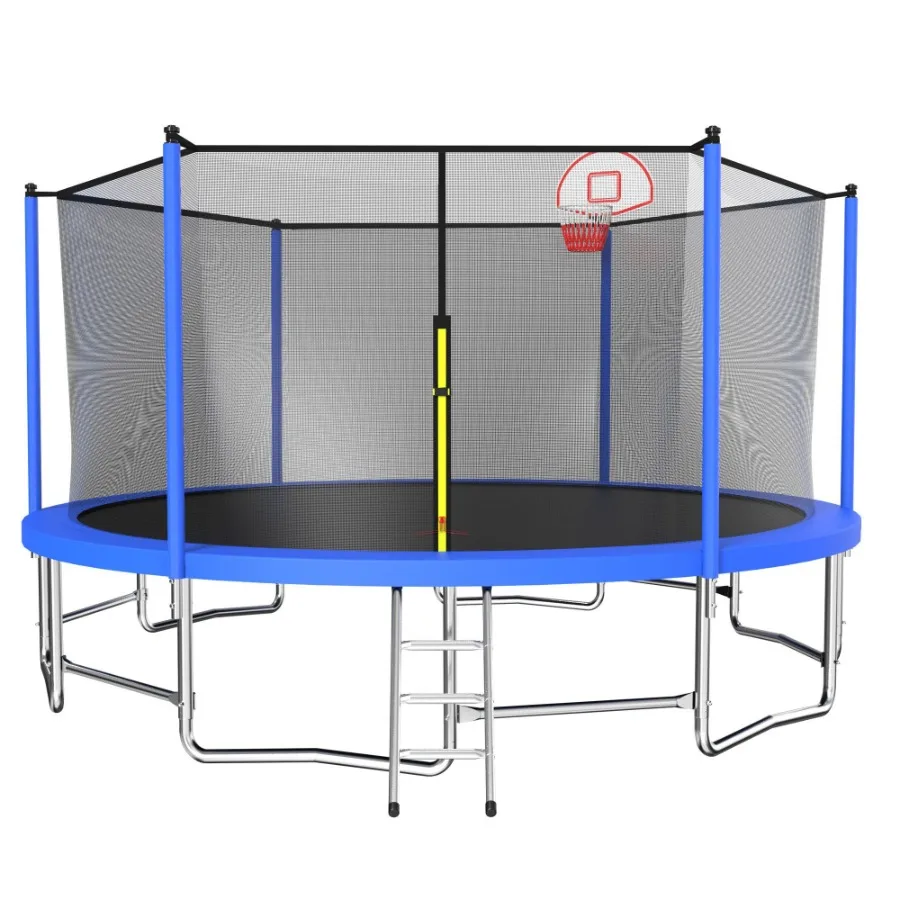 16FT Trampoline with Balance Bar Basketball HoopBall 1.5MM Thickened Recreational Trampoline for Adults ASTM Approved Reinforce
16FT Trampoline with Balance Bar Basketball HoopBall 1.5MM Thickened Recreational Trampoline for Adults ASTM Approved Reinforce