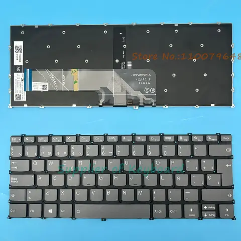 Teclado inglés/ruso/francés/español latino/Reino Unido/portuga para Lenovo Yoga Slim 7-14ARE05 7-14ITL5 7-14IIL05 7-14ITL05 retroiluminado