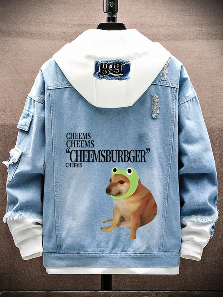 Cheems Meme Doge Autumn Spring Denim Jaet Men's Coat Couple's Outfit Sand Sculpture Akita Breed Satirical Faionable Outer...
Cheems Meme Doge Autumn Spring Denim Jaet Men's Coat Couple's Outfit Sand Sculpture Akita Breed Satirical Faionable Outer...