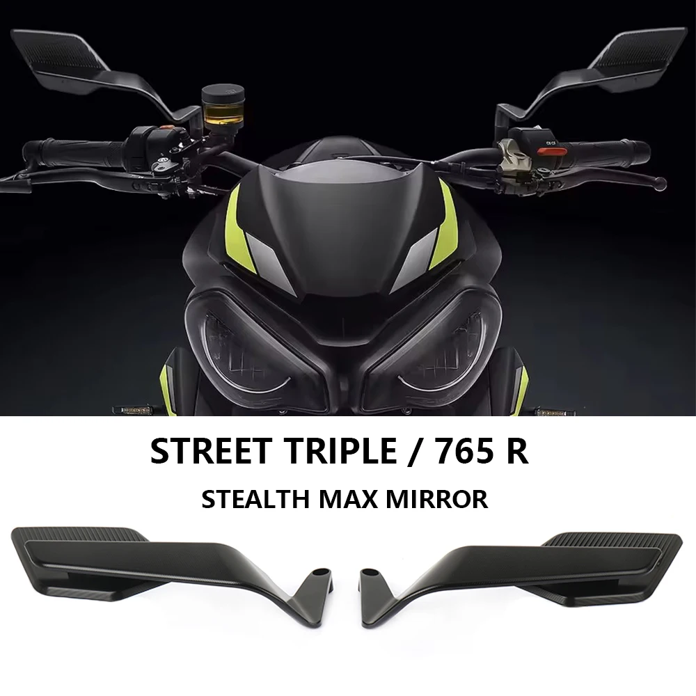 For Street Triple 765 R 765R Motorcycle CNC Mirror Wind Wing Side Rearview Reversing Mirror Anti-Glare 360° Adjustable
For Street Triple 765 R 765R Motorcycle CNC Mirror Wind Wing Side Rearview Reversing Mirror Anti-Glare 360° Adjustable