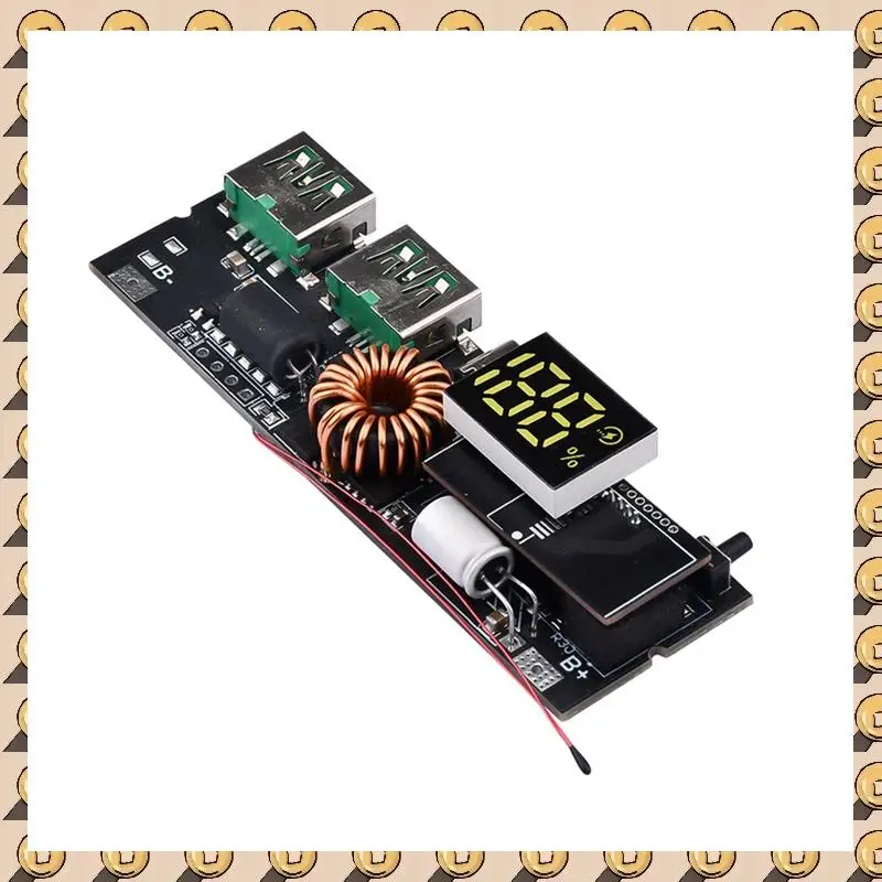 A003 LED Dual USB PD Быстрая зарядка 5A Type-C USB Мобильный внешний аккумулятор 18650 Модуль зарядки Защита от температуры
A003 LED Dual USB PD Быстрая зарядка 5A Type-C USB Мобильный внешний аккумулятор 18650 Модуль зарядки Защита от температуры