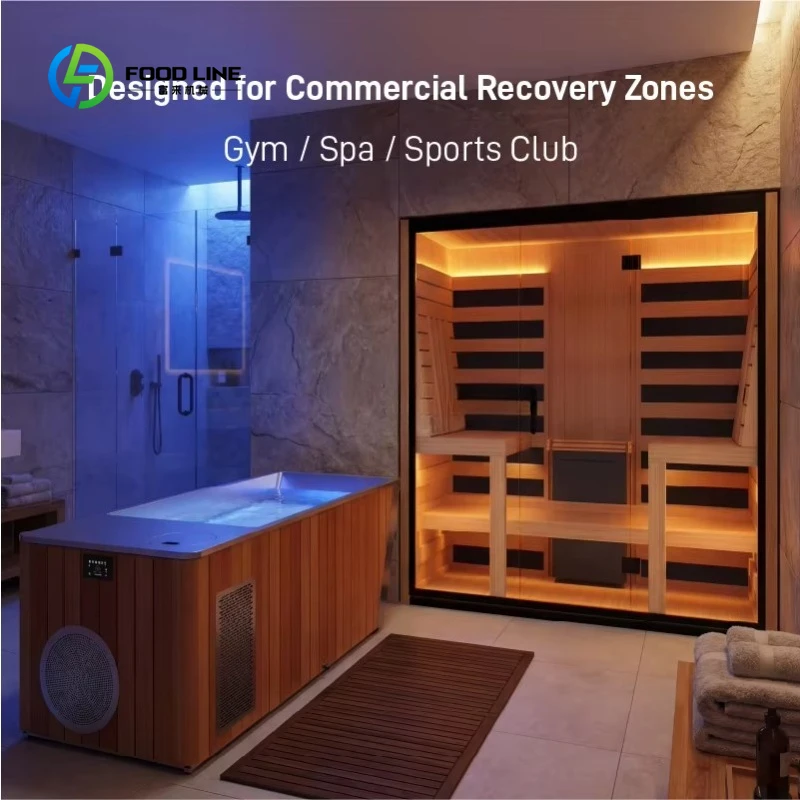 Customized Commercial Sauna Ice Bath Contrast Therapy System Cold Plunge Recovery Equipment for Gym Spa Wellness Center
Customized Commercial Sauna Ice Bath Contrast Therapy System Cold Plunge Recovery Equipment for Gym Spa Wellness Center