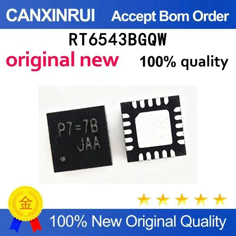 (5-100 pieces)New RT6543BGQW silk screen P7=F6 P7=PJ=PD=Initial QFN20
(5-100 pieces)New RT6543BGQW silk screen P7=F6 P7=PJ=PD=Initial QFN20