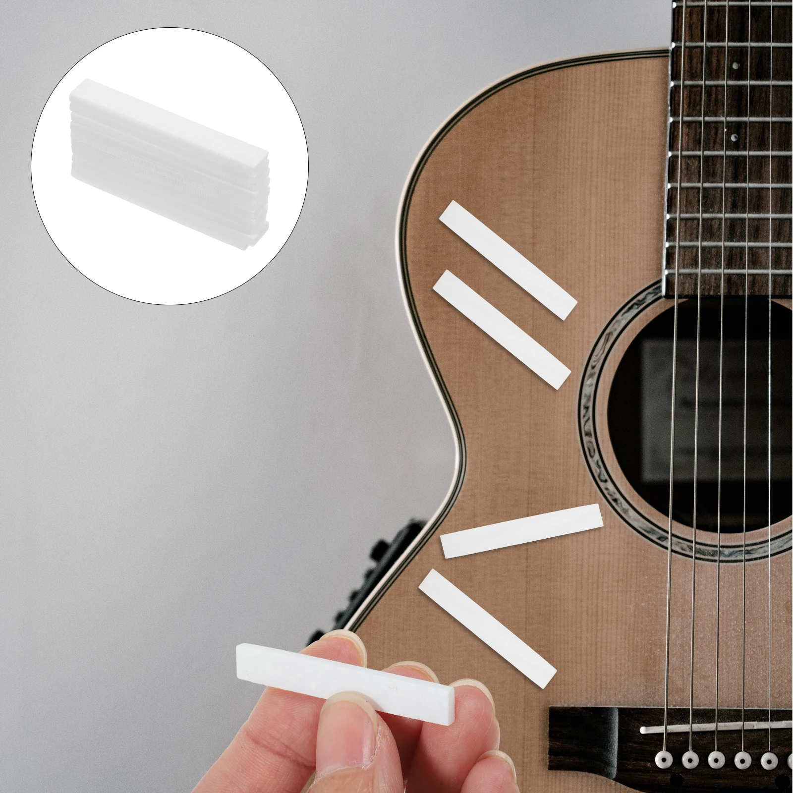 10pcs White Shell Guitar Inlay Material Flat 2Mm Thickness For Vintage Guitar Bass Repair Fingerboard Veneer Replacement Durable
10pcs White Shell Guitar Inlay Material Flat 2Mm Thickness For Vintage Guitar Bass Repair Fingerboard Veneer Replacement Durable
