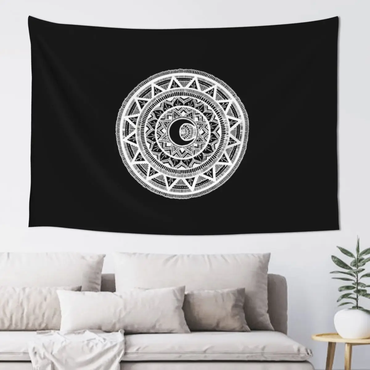White on Black moon mandala Tapestry Japanese Room Decor Bedroom Organization And Decoration Tapestry
White on Black moon mandala Tapestry Japanese Room Decor Bedroom Organization And Decoration Tapestry