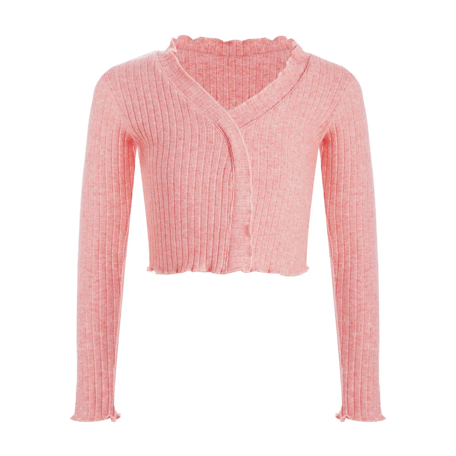 Long Sleeve Knitted Tops Kids Girls Lettuce Edge Ruffled Crop Top Ribbed Pullover Sweater Dance Warm-up Casual Daily Top
Long Sleeve Knitted Tops Kids Girls Lettuce Edge Ruffled Crop Top Ribbed Pullover Sweater Dance Warm-up Casual Daily Top