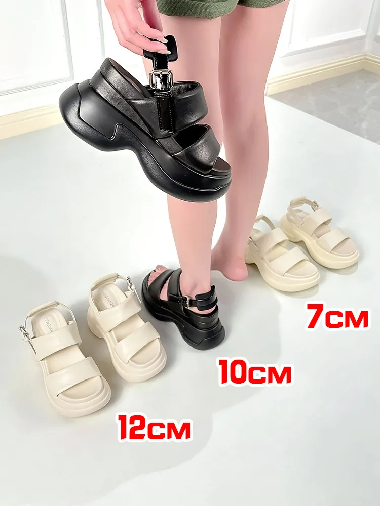 ZJR 7-12cm Wedge Platform Sandals Women's Lightweight Chunky Shoes High Quality Sheepskin Sandals Female Height Increasing Shoes
ZJR 7-12cm Wedge Platform Sandals Women's Lightweight Chunky Shoes High Quality Sheepskin Sandals Female Height Increasing Shoes